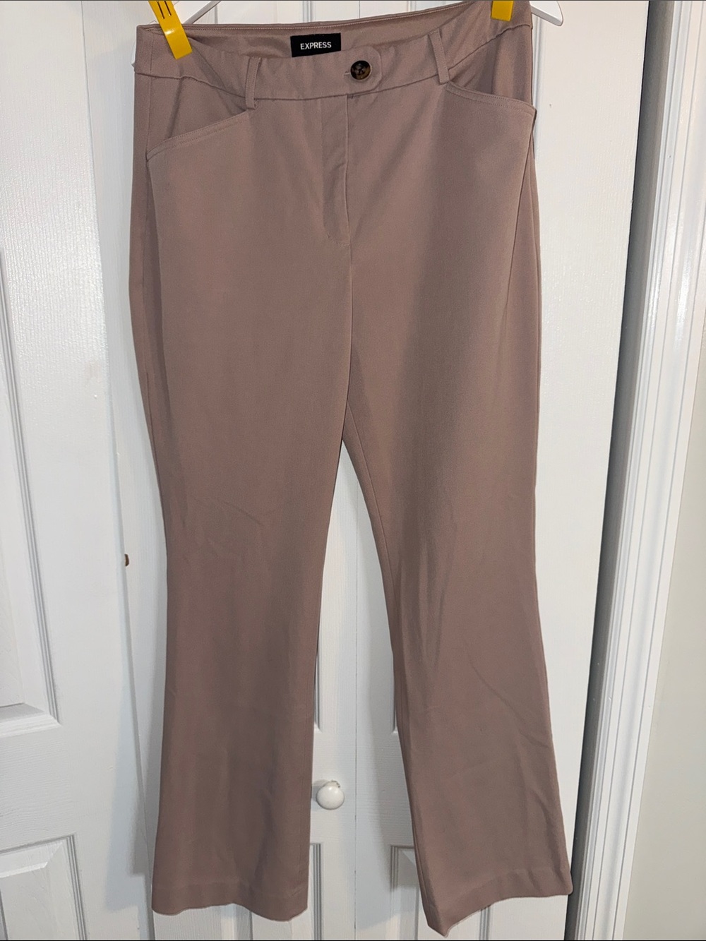Express Mauve-Taupe Bootcut Ponte Pants
